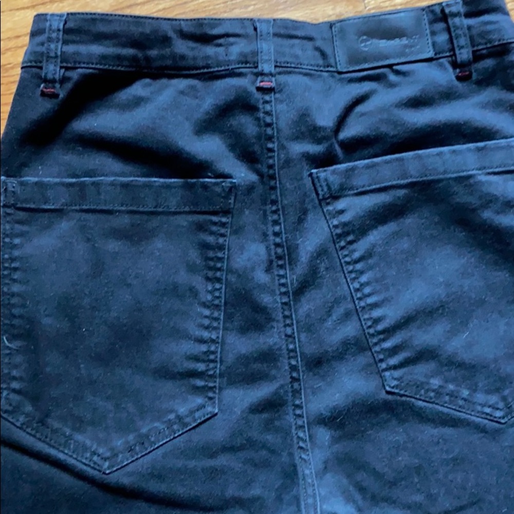 Black Denim Ex-Pent high rise skinny, zip ankle - Picture 9 of 11